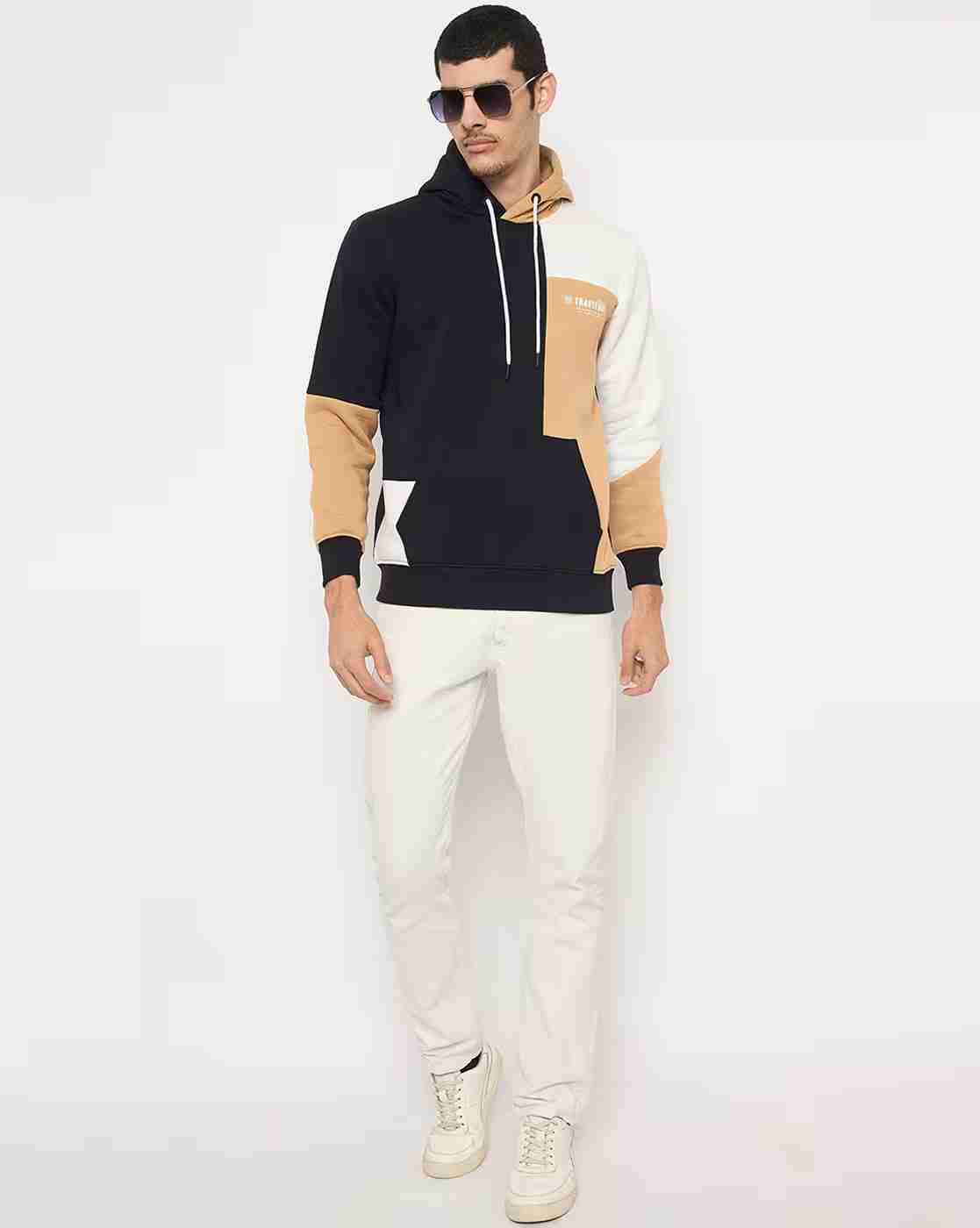DUKE | Men Colourblock Regular Fit Hoodie with Kangaroo Pocket|5