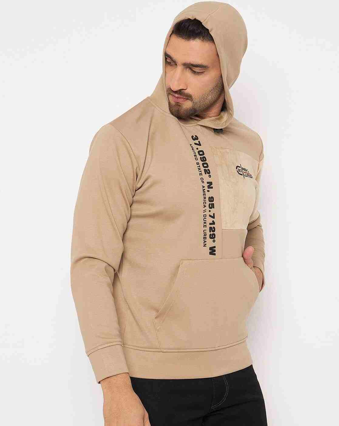 DUKE | Men Typographic Print Regular Fit Hoodie|2