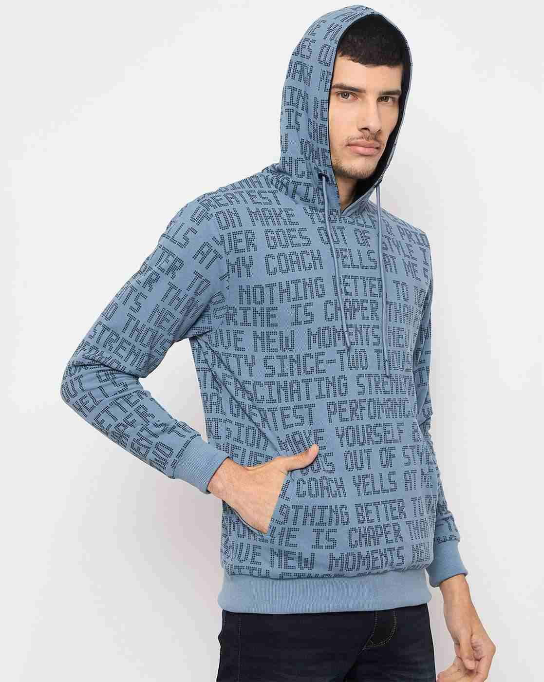 DUKE | Men Typographic Print Regular Fit Reversible Hoodie|3