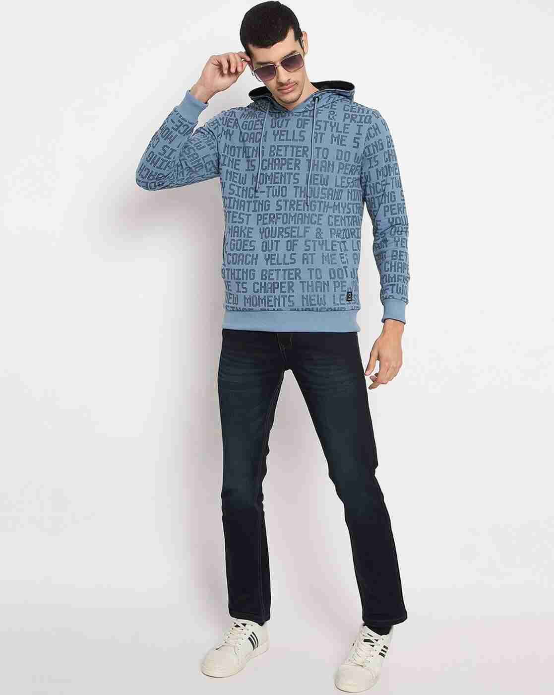 DUKE | Men Typographic Print Regular Fit Reversible Hoodie|6
