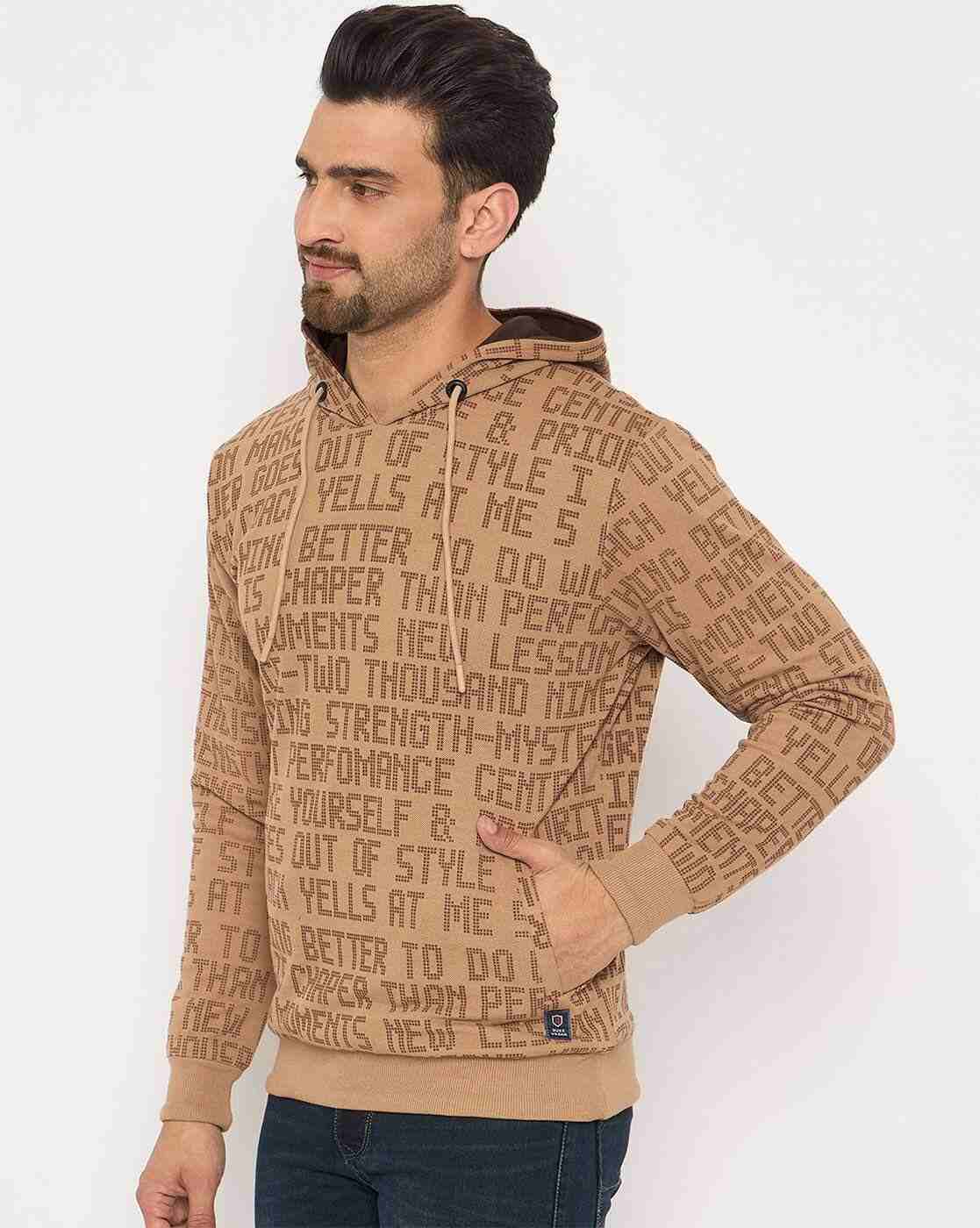 DUKE | Men Typographic Print Regular Fit Reversible Hoodie|2