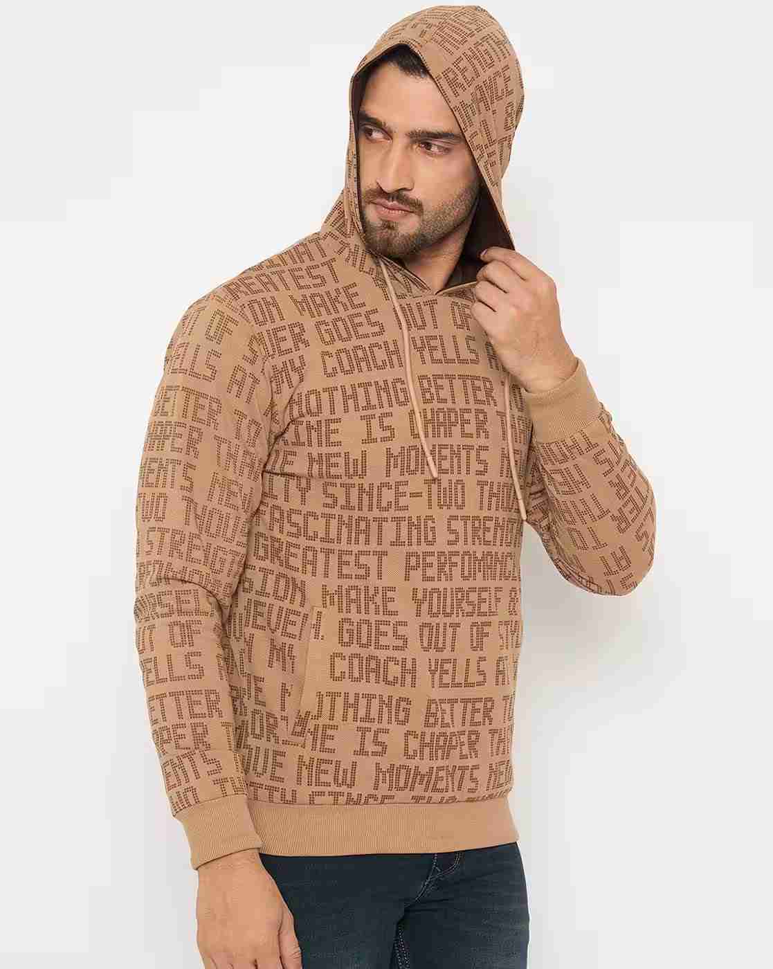DUKE | Men Typographic Print Regular Fit Reversible Hoodie|3