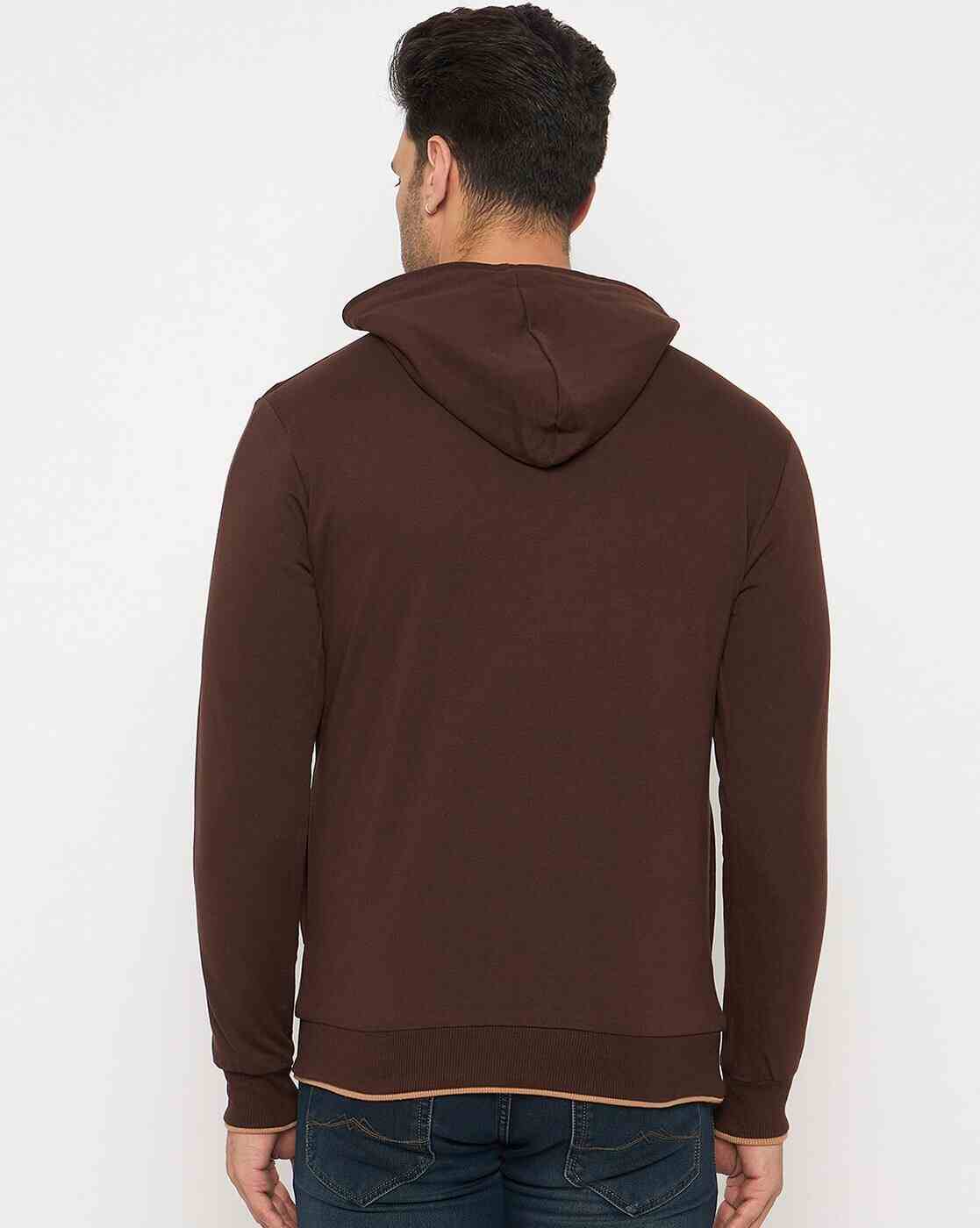 DUKE | Men Typographic Print Regular Fit Reversible Hoodie|5