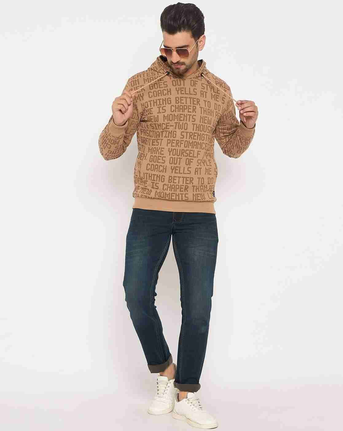 DUKE | Men Typographic Print Regular Fit Reversible Hoodie|6