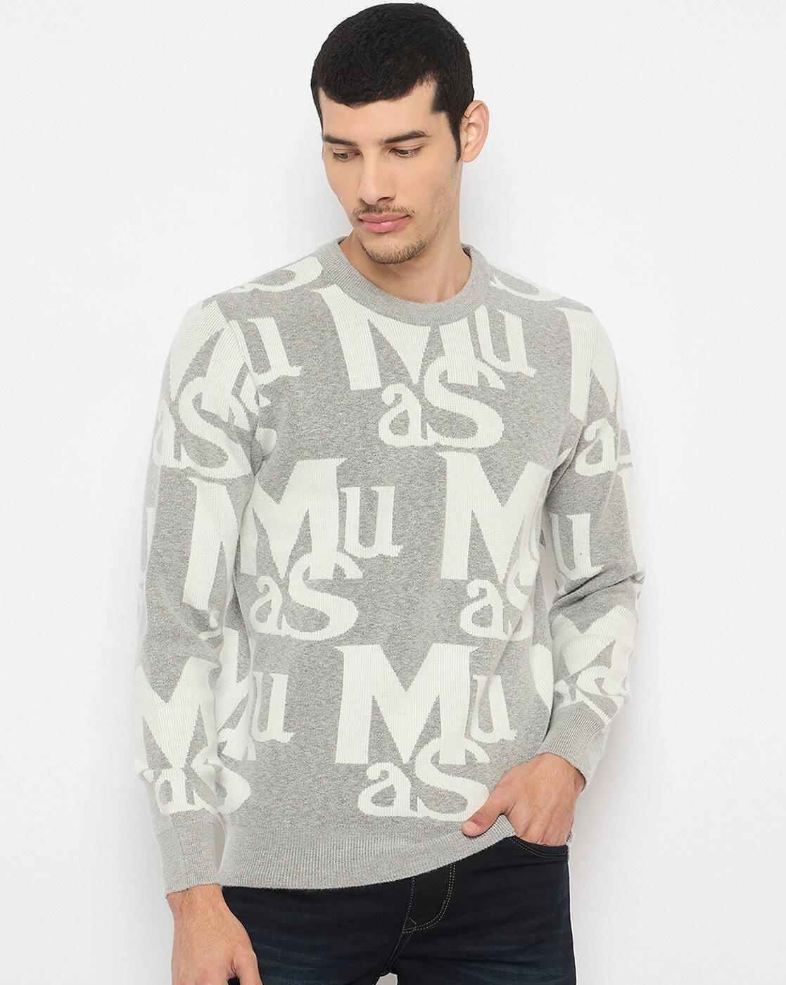DUKE | Men Typographic Print Regular Fit Pullover|0