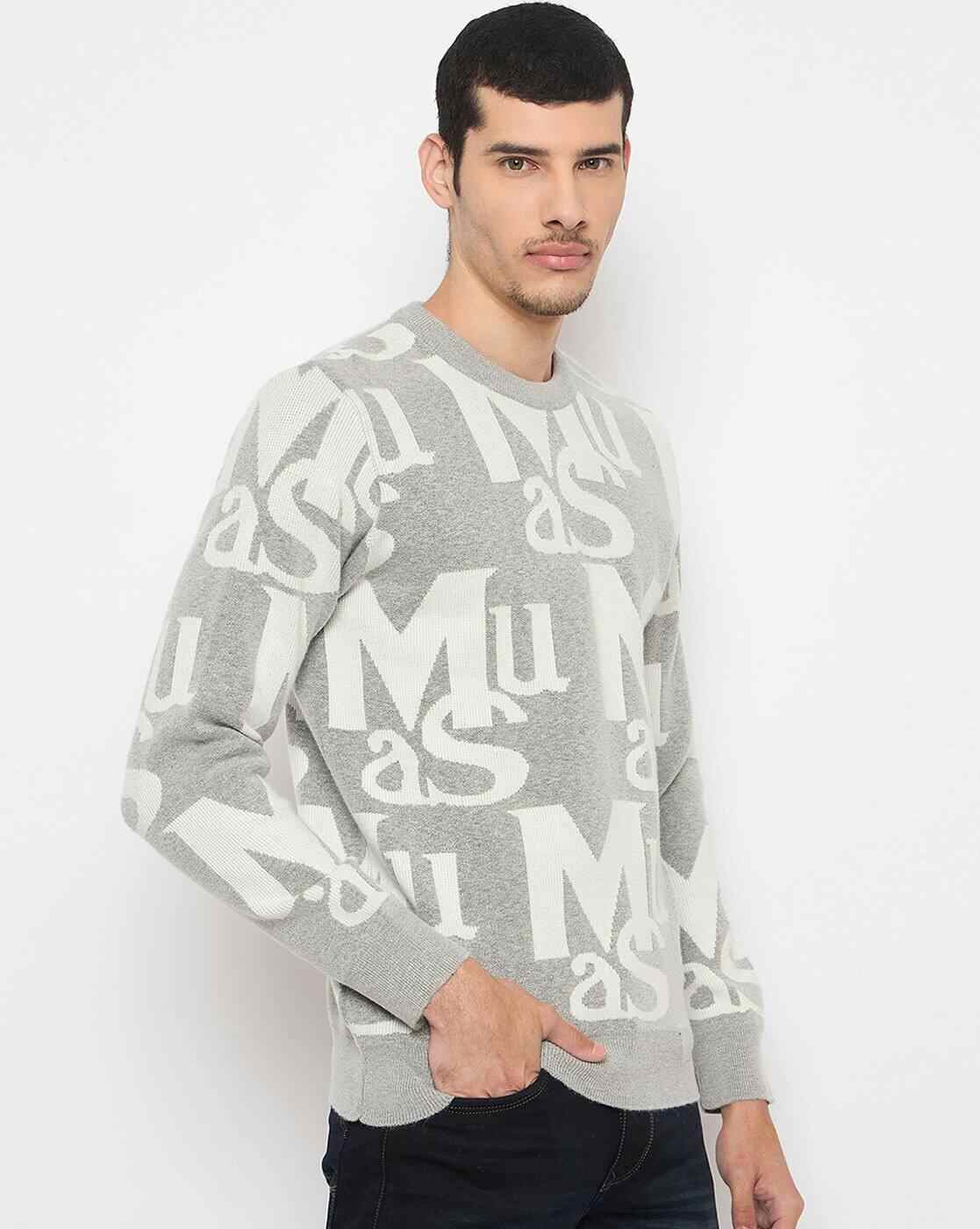 DUKE | Men Typographic Print Regular Fit Pullover|2