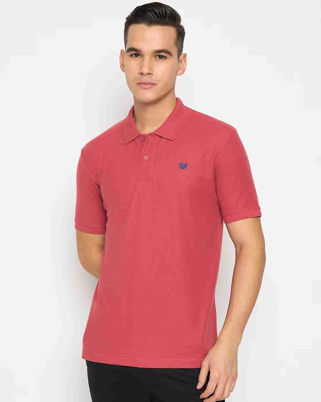 Duke Men Solid Print Slim Fit T.Shirt