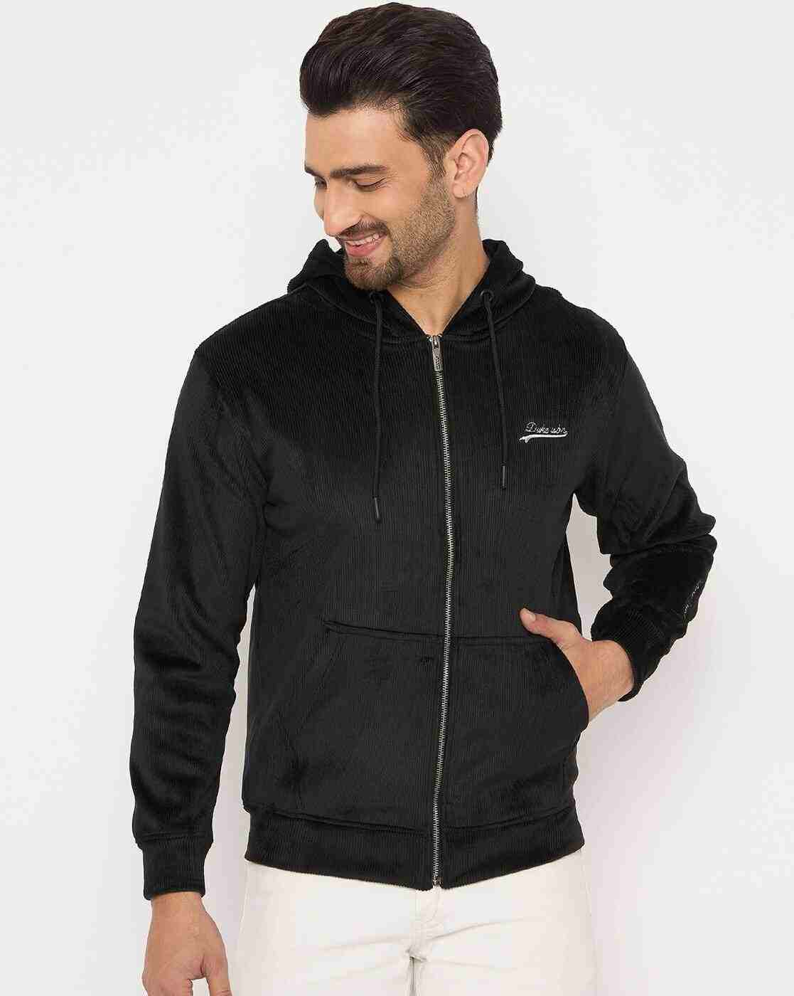 DUKE | Men Zip-Front Slim Fit Hoodie|0