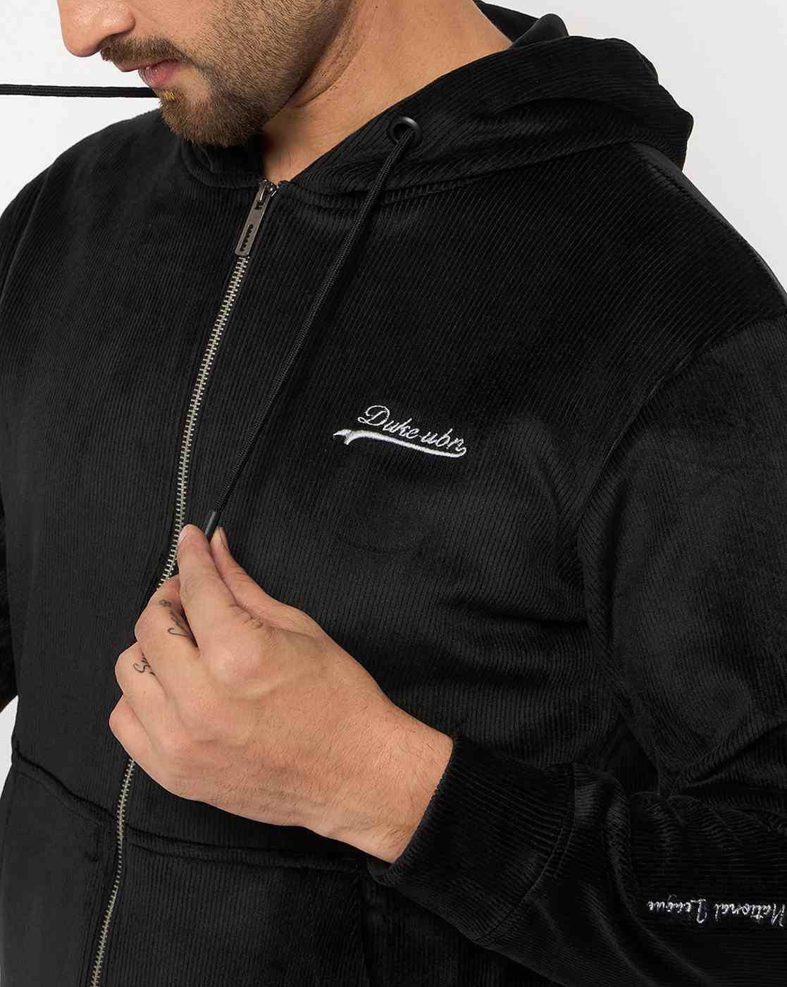 DUKE | Men Zip-Front Slim Fit Hoodie|6