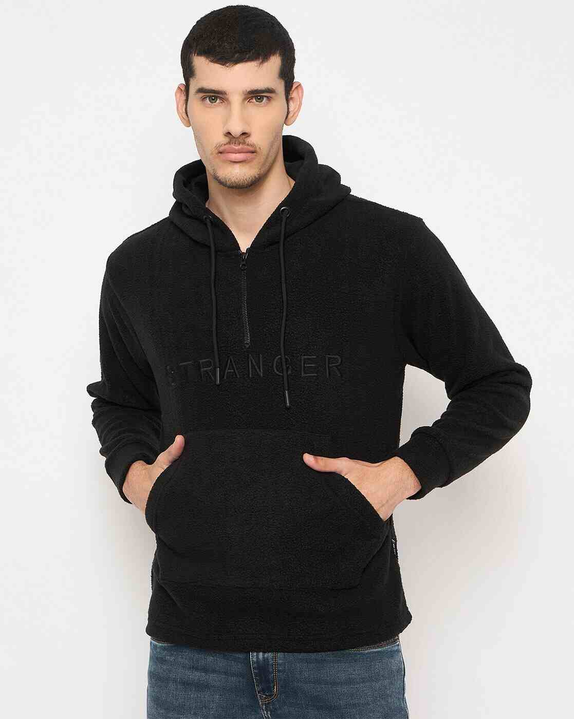 DUKE | Men Regular Fit Hoodie with Split-Kangaroo Pockets|0
