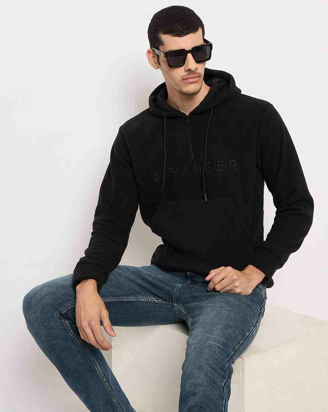 DUKE | Men Regular Fit Hoodie with Split-Kangaroo Pockets|4