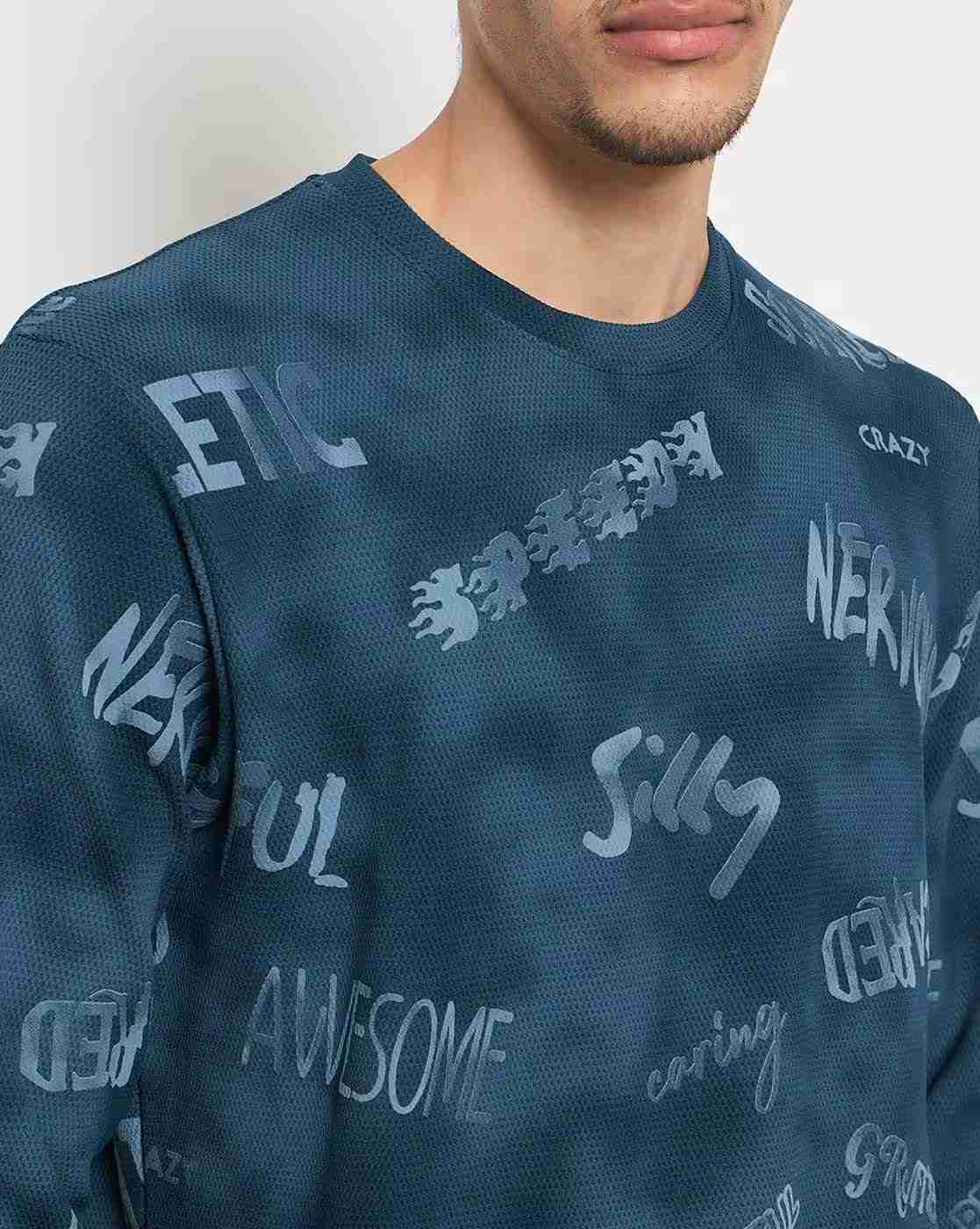 DUKE | Men Typographic Print Regular Fit Sweatshirt|6