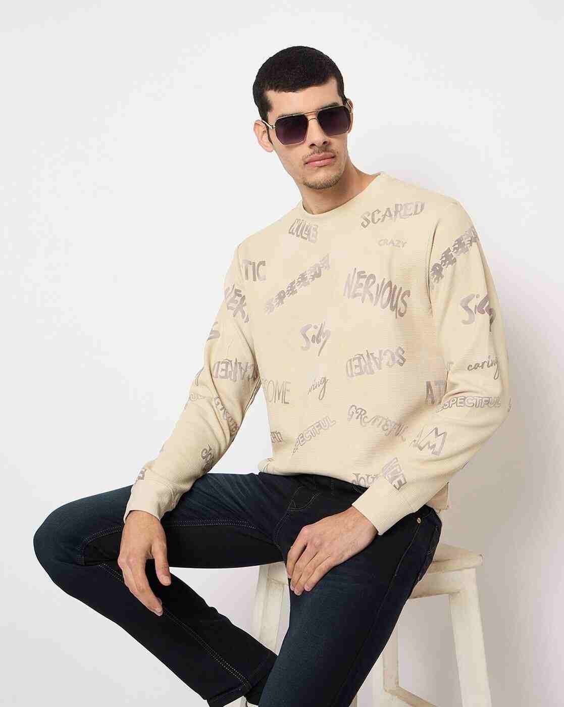 DUKE | Men Typographic Print Regular Fit Sweatshirt|4