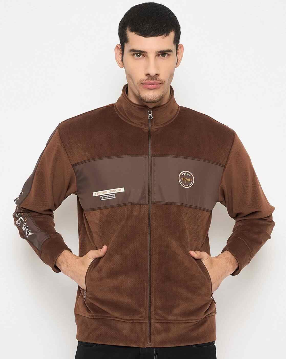 Men Regular Fit Zip-Front Sweatshirt
