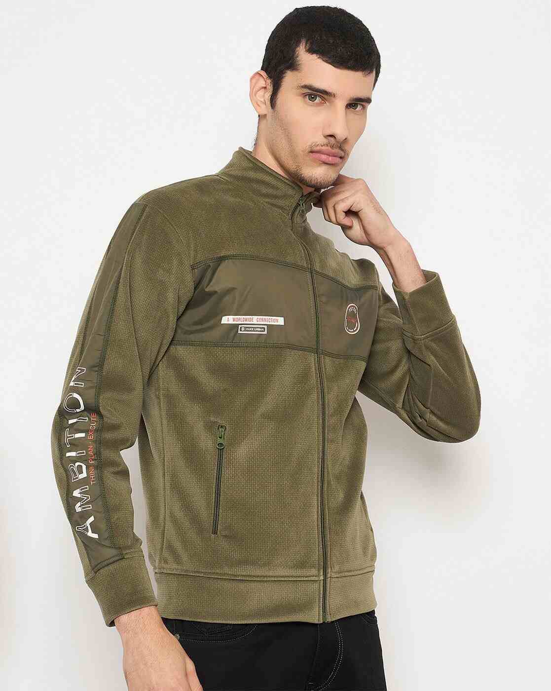 DUKE | Men Regular Fit Zip-Front Sweatshirt|2