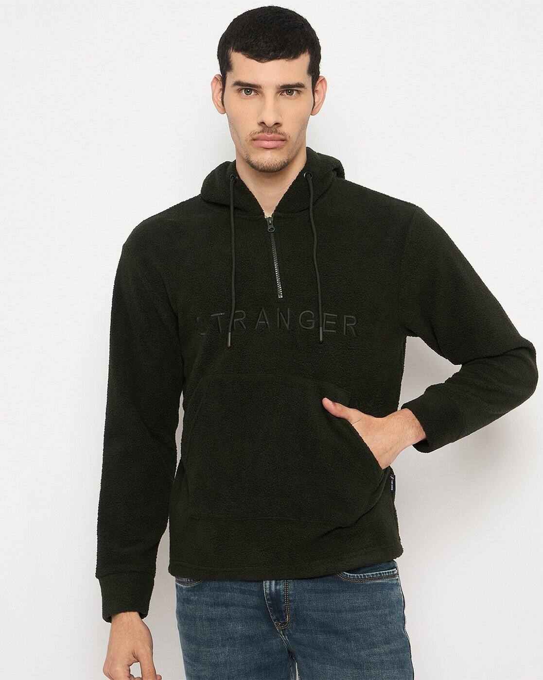 DUKE | Men Typographic Print Regular Fit Hoodie with Kangaroo Pocket|0