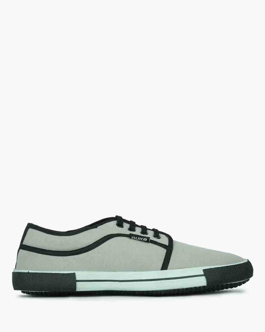 Panelled Canvas Sneakers