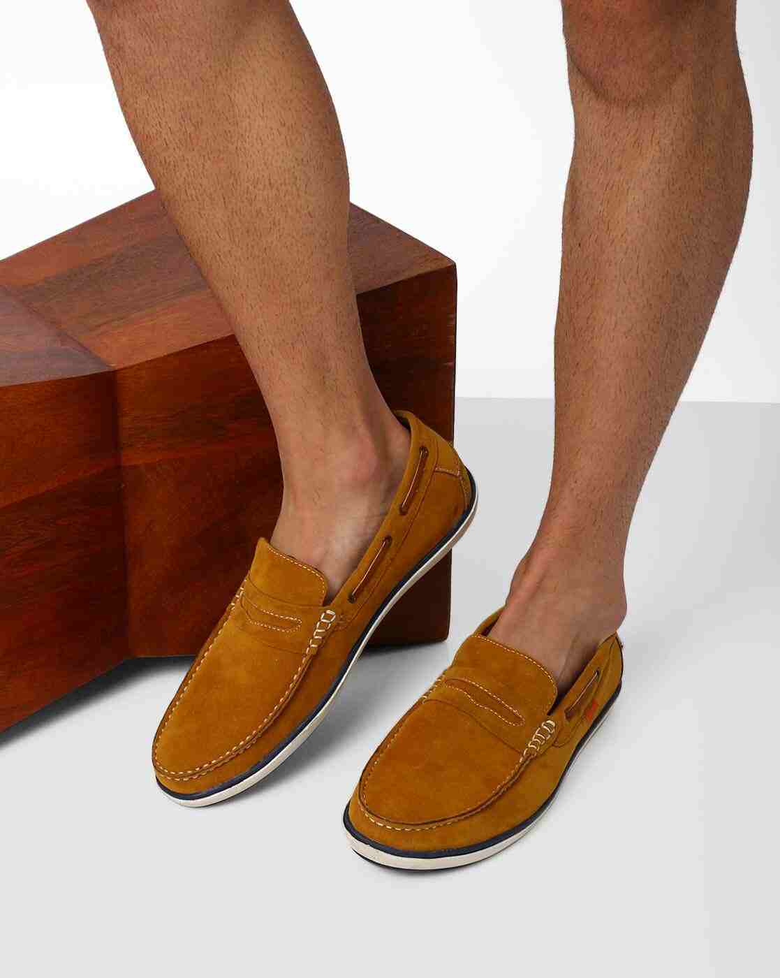 Panelled Penny Loafers