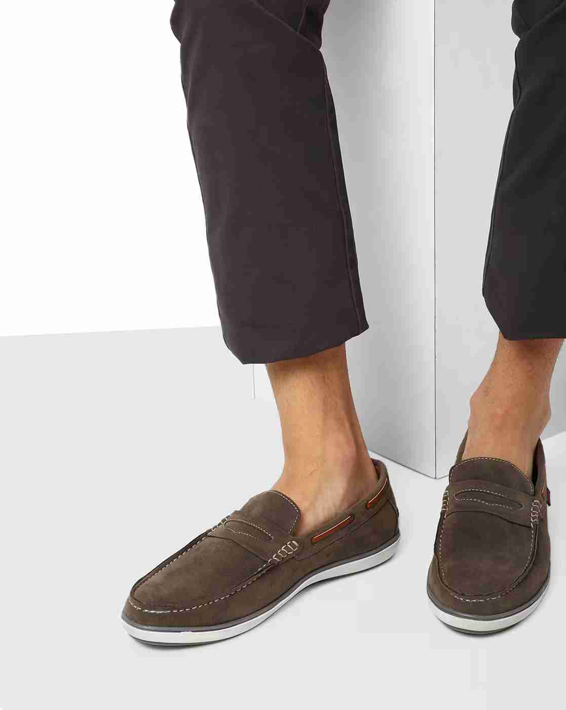 DUKE | Panelled Penny Loafers|0
