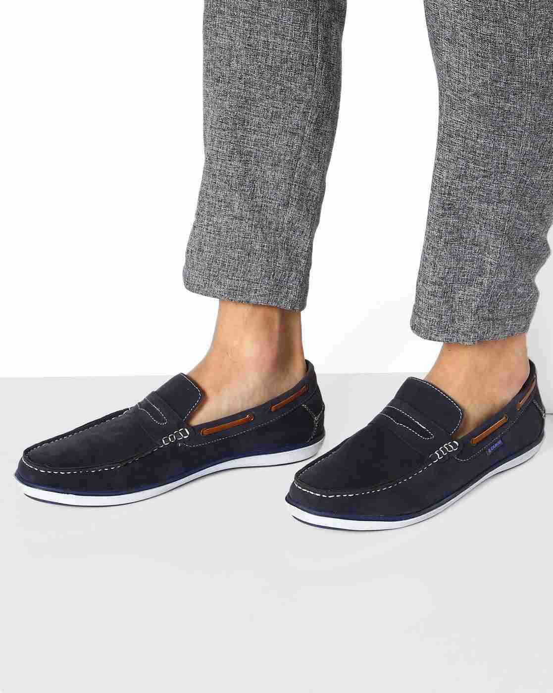 Panelled Penny Loafers