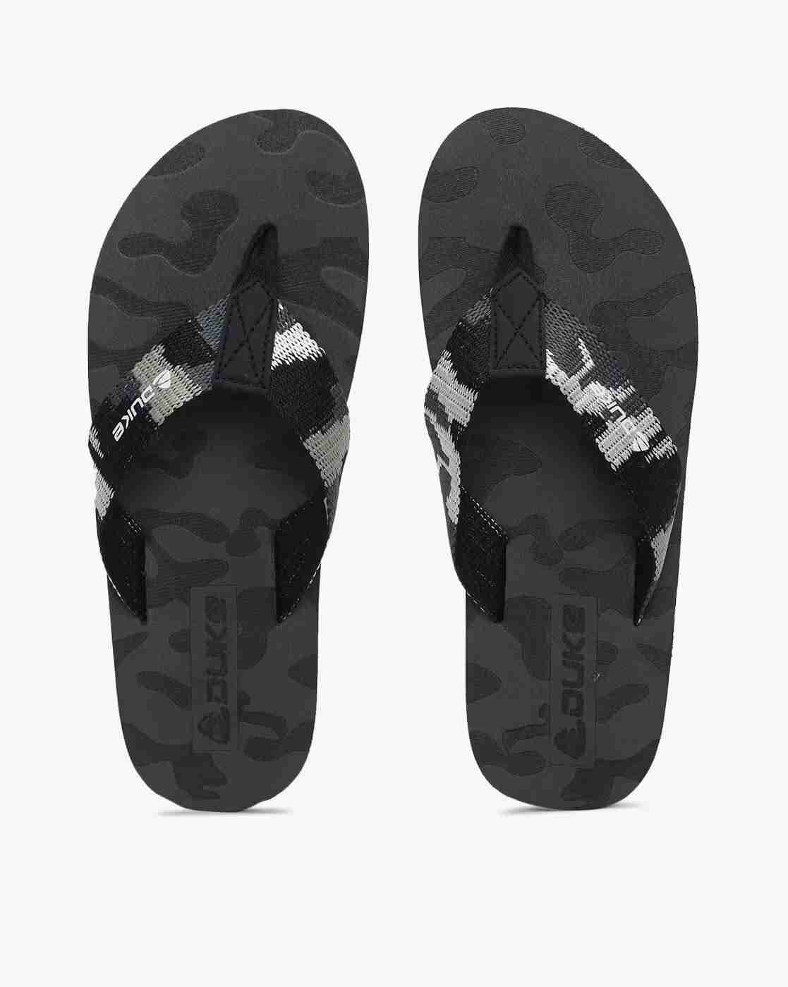 Camo Print Thong-Strap Flip-Flops