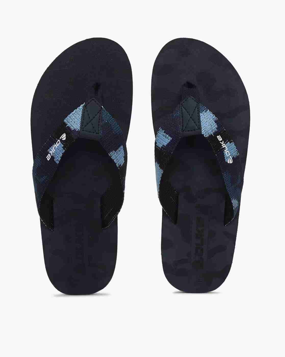 Camo Print Thong-Strap Flip Flops