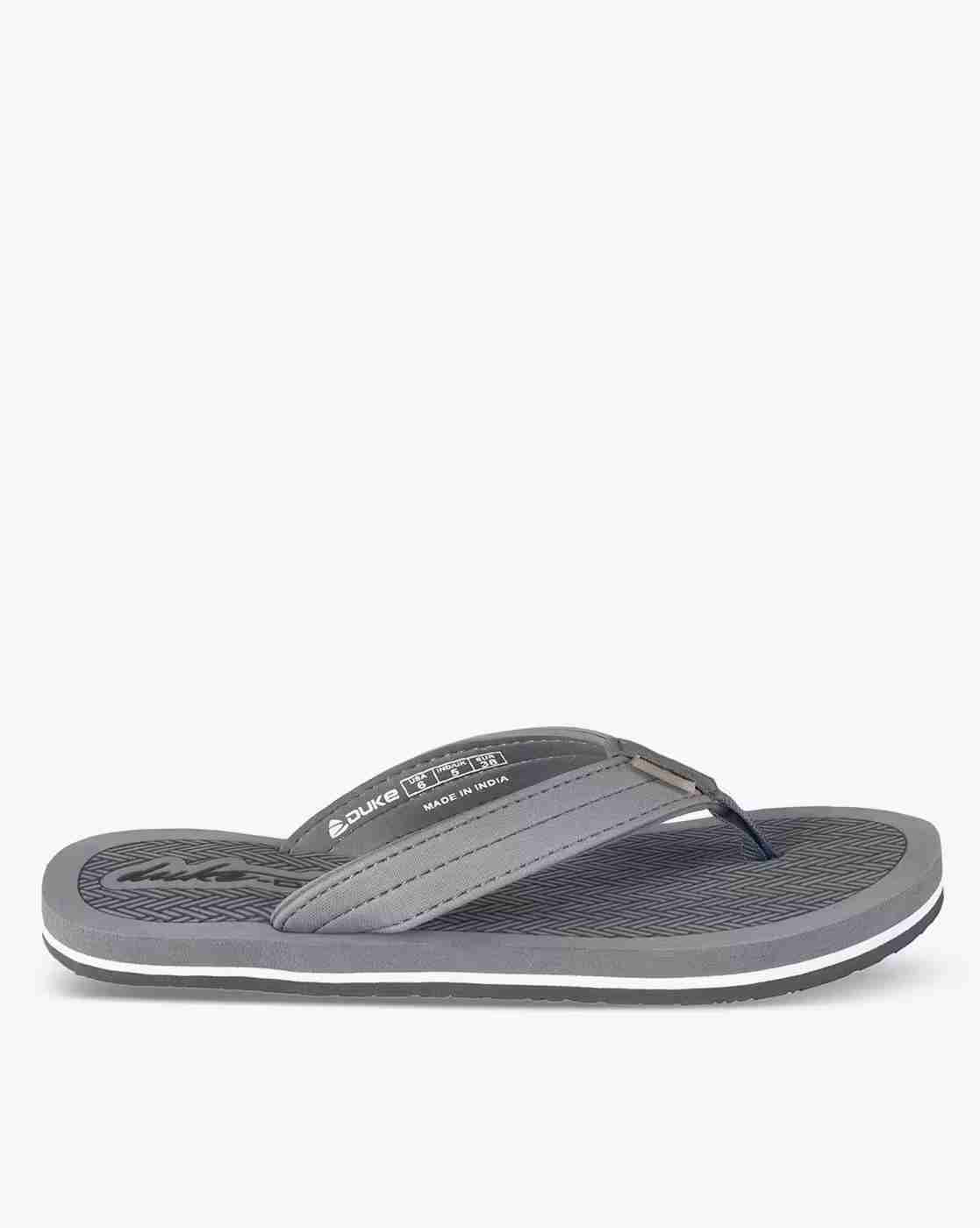 DUKE | Herringbone Print Thong-Strap Flip-Flops|1
