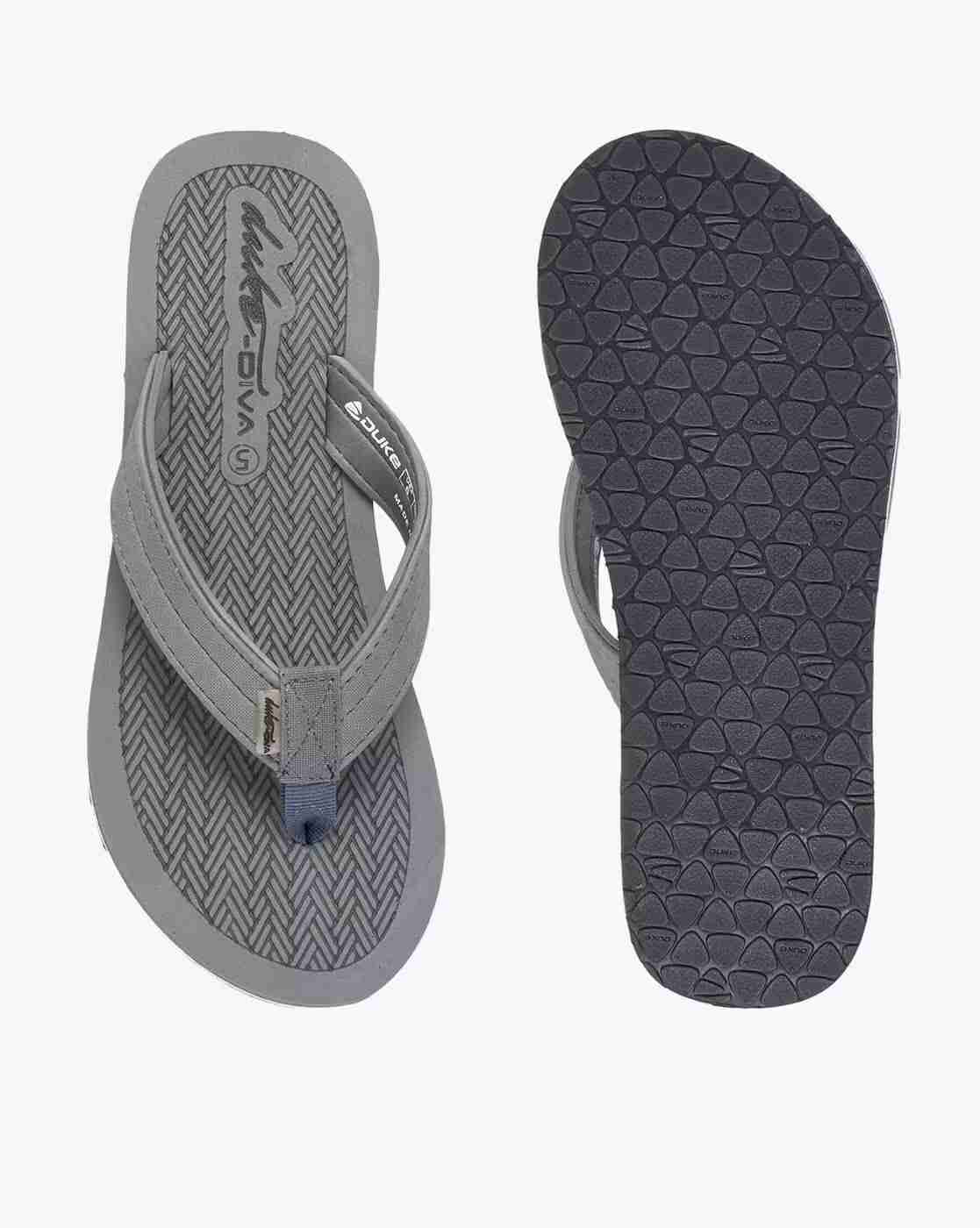 DUKE | Herringbone Print Thong-Strap Flip-Flops|4