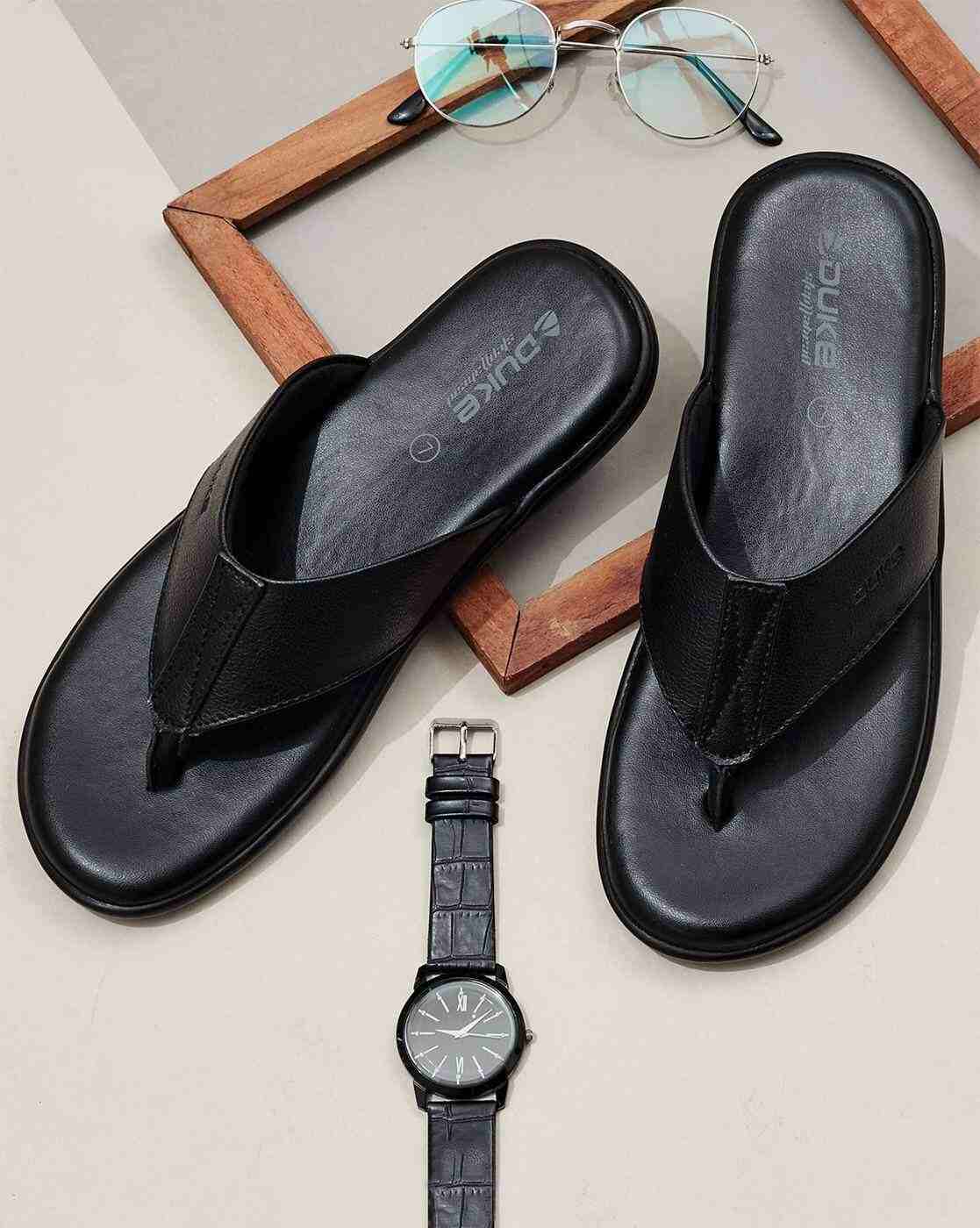 Men Thong-Strap Slip-On Sandals