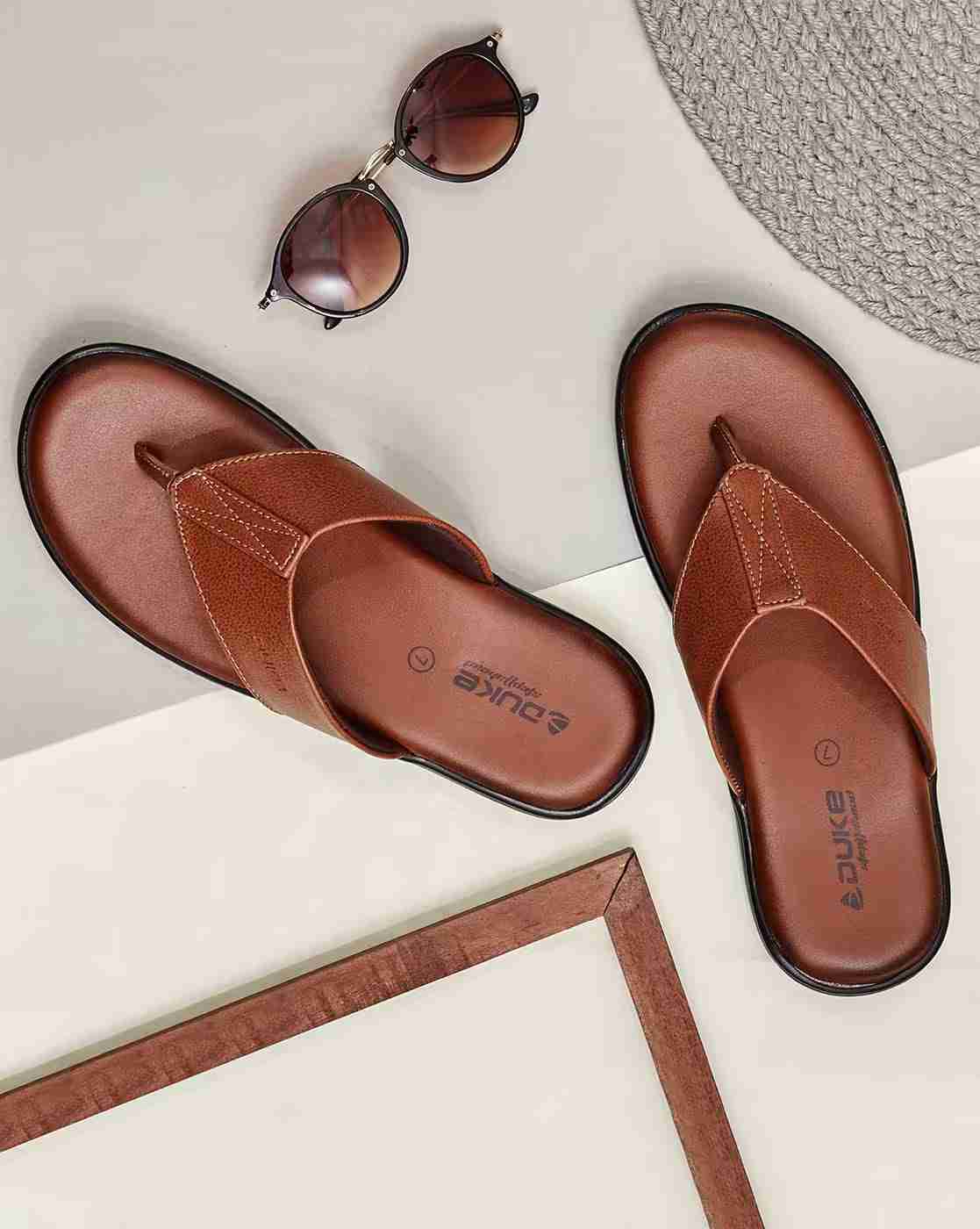 Men Thong-Strap Slip-On Sandals