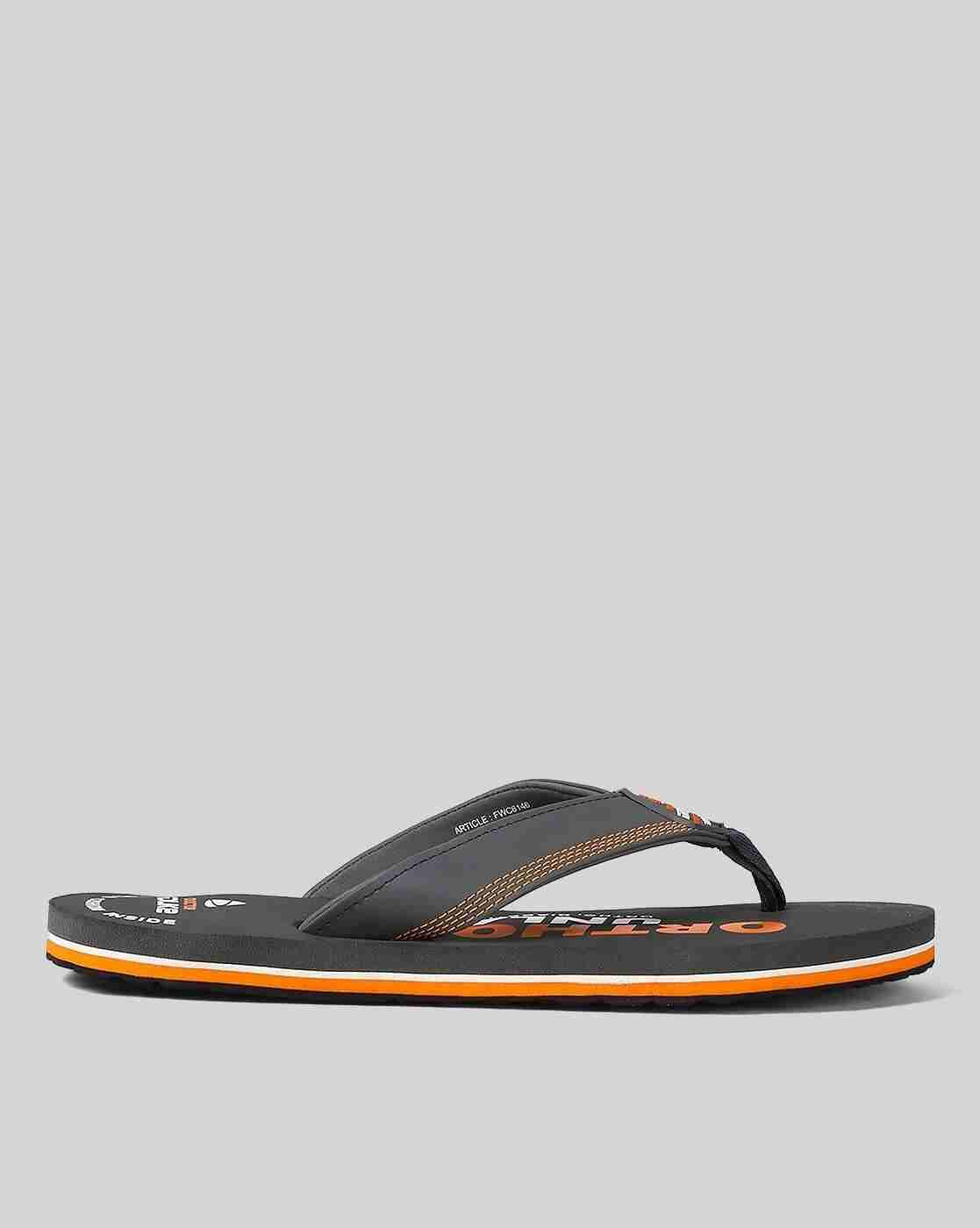 DUKE | Men Brand Print Thong-Strap Flip-Flops|2