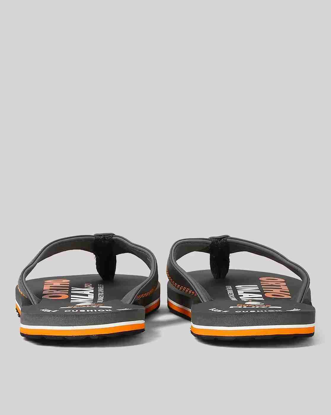 DUKE | Men Brand Print Thong-Strap Flip-Flops|4