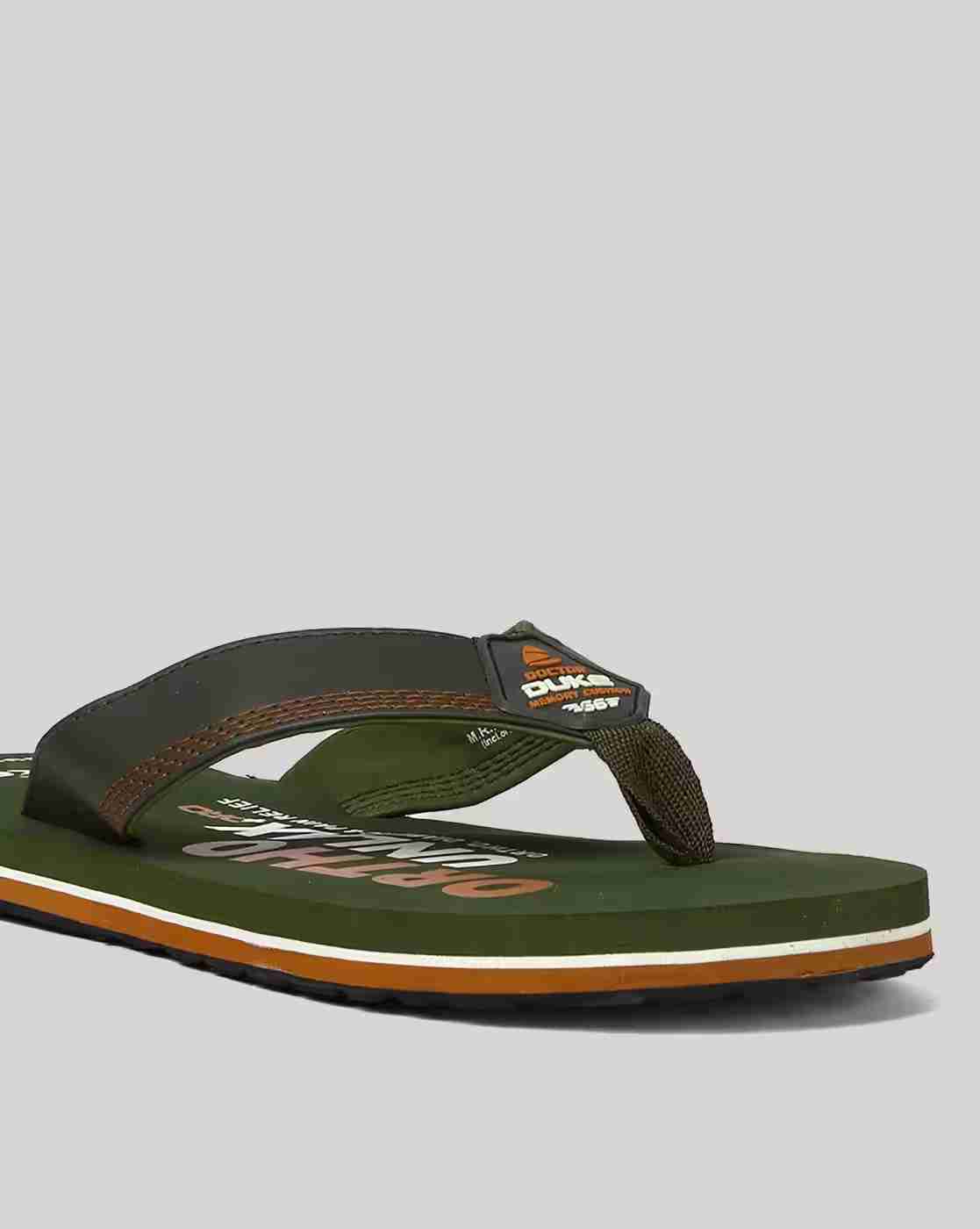 DUKE | Men Brand Print Thong-Strap Flip-Flops|5