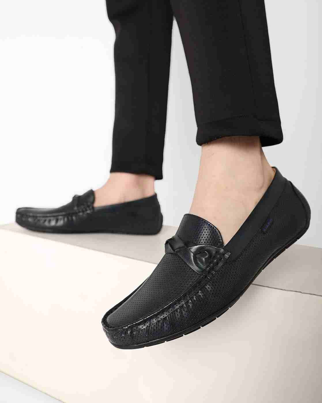 Low-Top Loafers with Perforations
