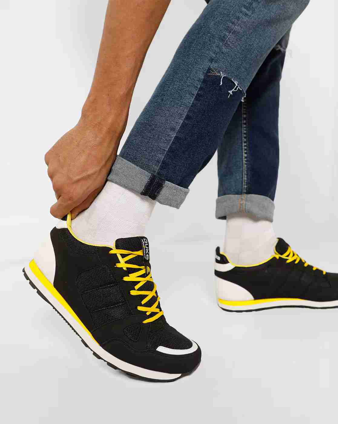 DUKE | Colourblock Sports Shoes with Mesh Upper|0