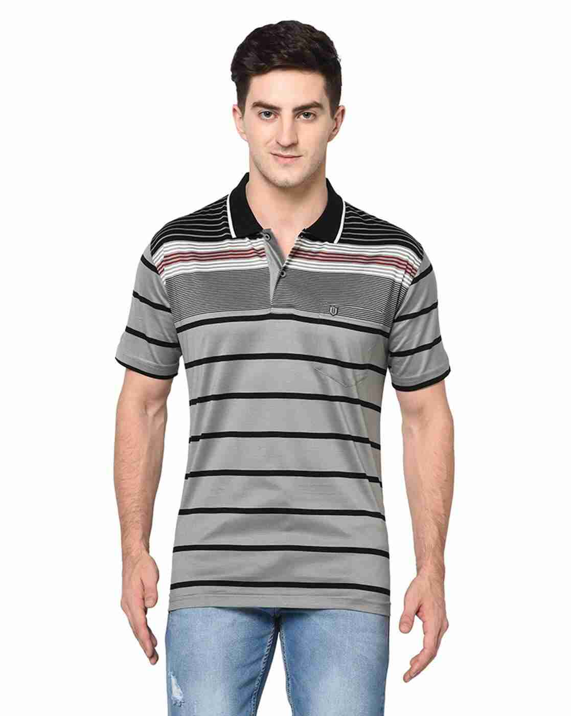 DUKE | Striped Polo T-shirt|0