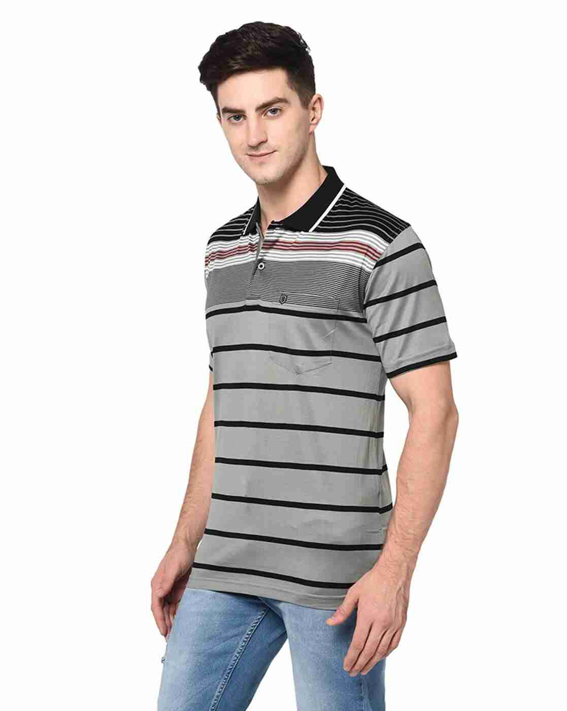 DUKE | Striped Polo T-shirt|1