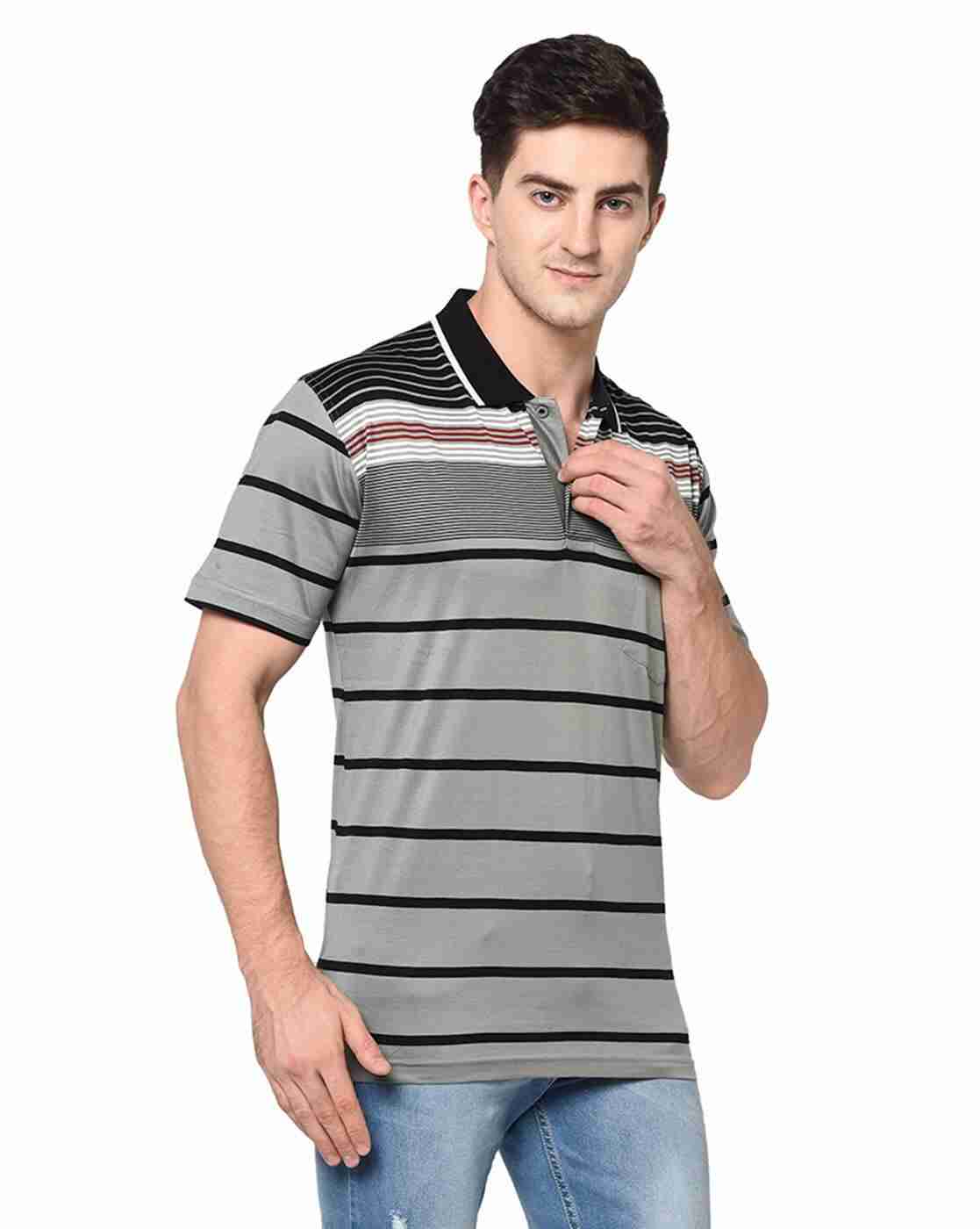 DUKE | Striped Polo T-shirt|2