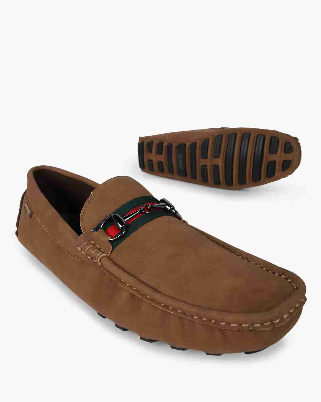 DUKE | Textured Slip-On Shoes with Metal Accent|0