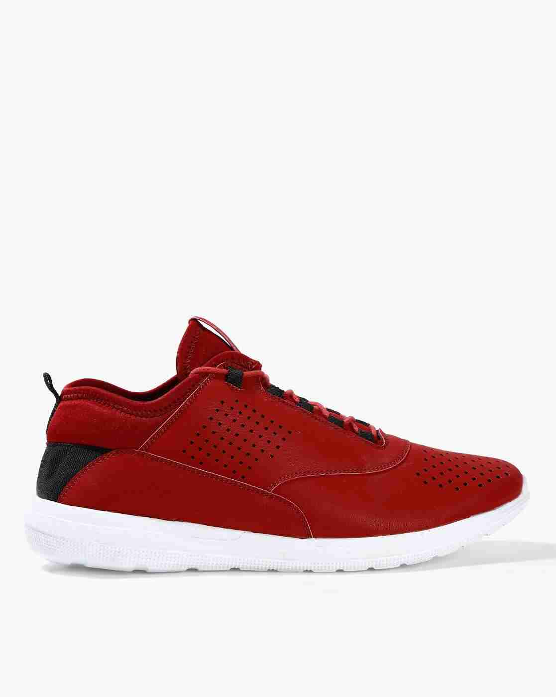 Low-Top Textured Sneakers with Toggle Closure