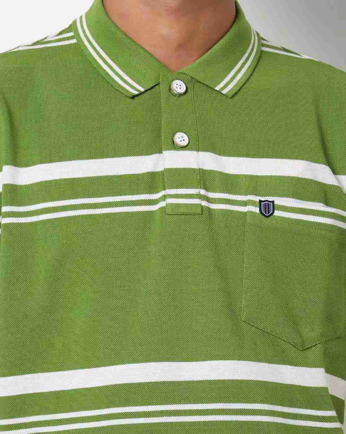 DUKE | Striped Polo T-shirt with Patch Pocket|4