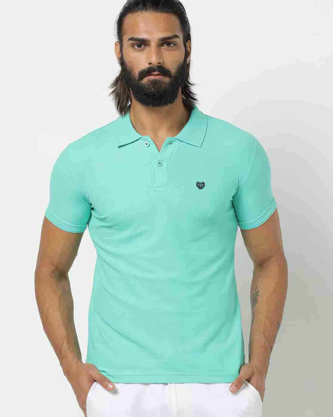 Slim Fit Polo T-shirt with Embroidered Branding