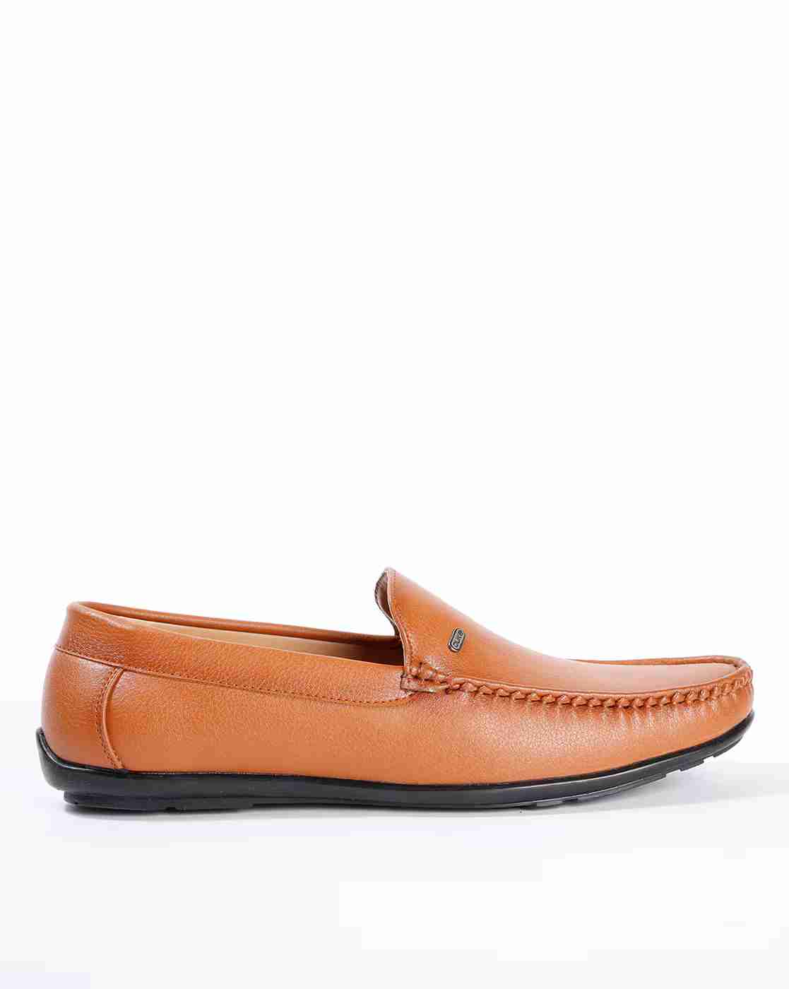 Textured Low-Top Loafers