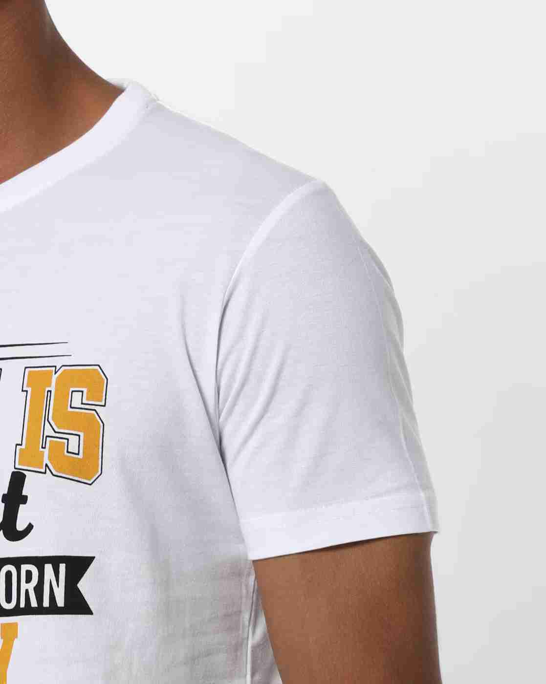 DUKE | Typographic Print Slim Fit Crew-Neck T-shirt|5