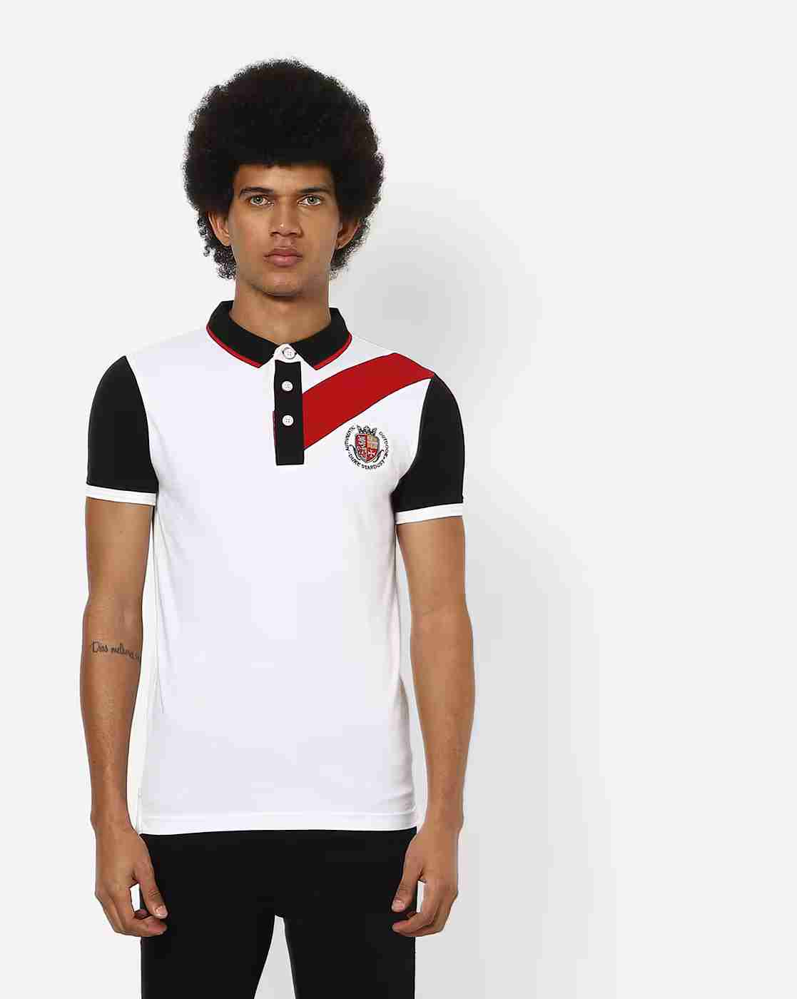DUKE | Slim Fit Colourblock Polo T-shirt|0