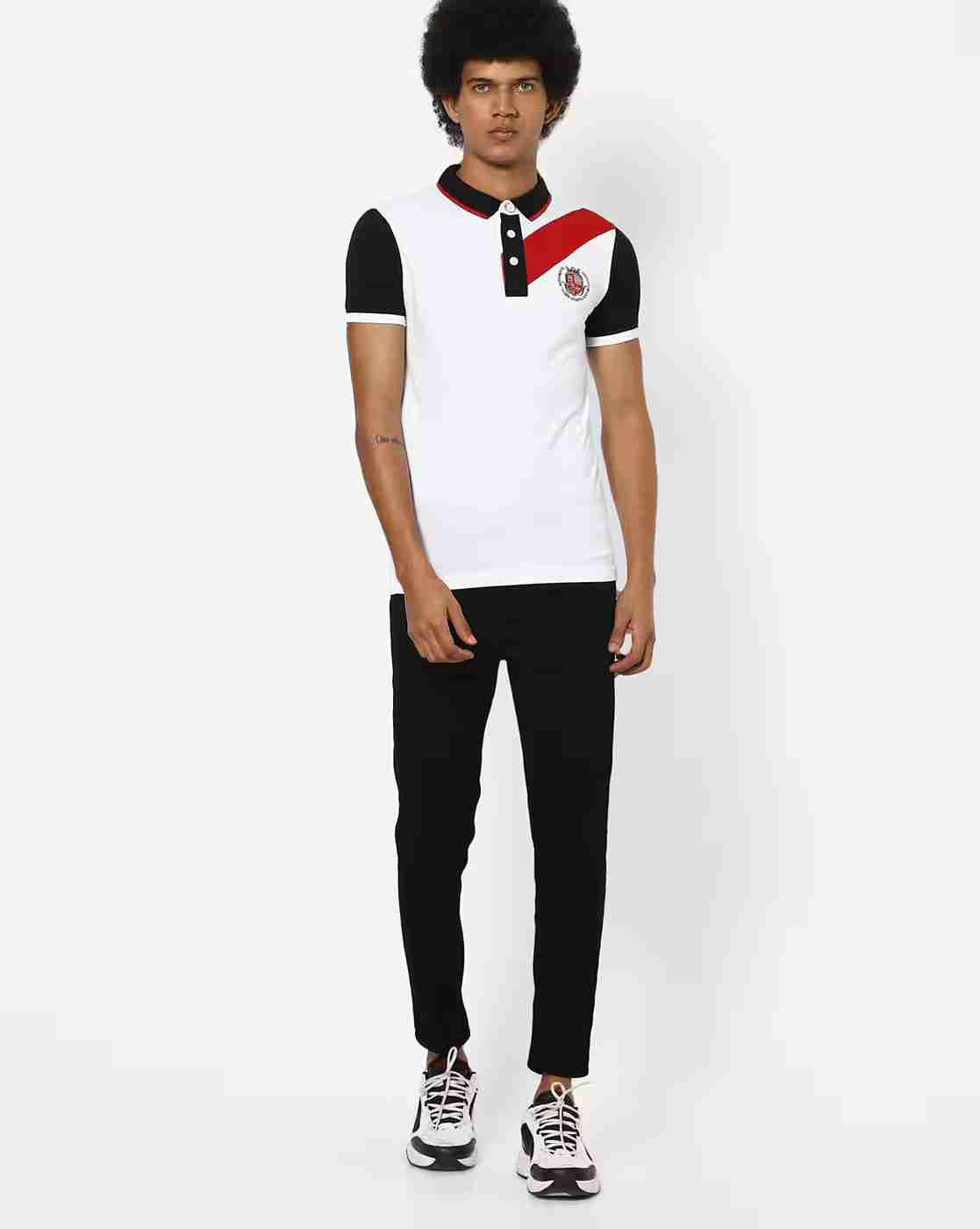 DUKE | Slim Fit Colourblock Polo T-shirt|3