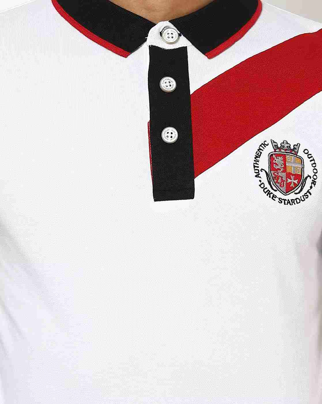 DUKE | Slim Fit Colourblock Polo T-shirt|4