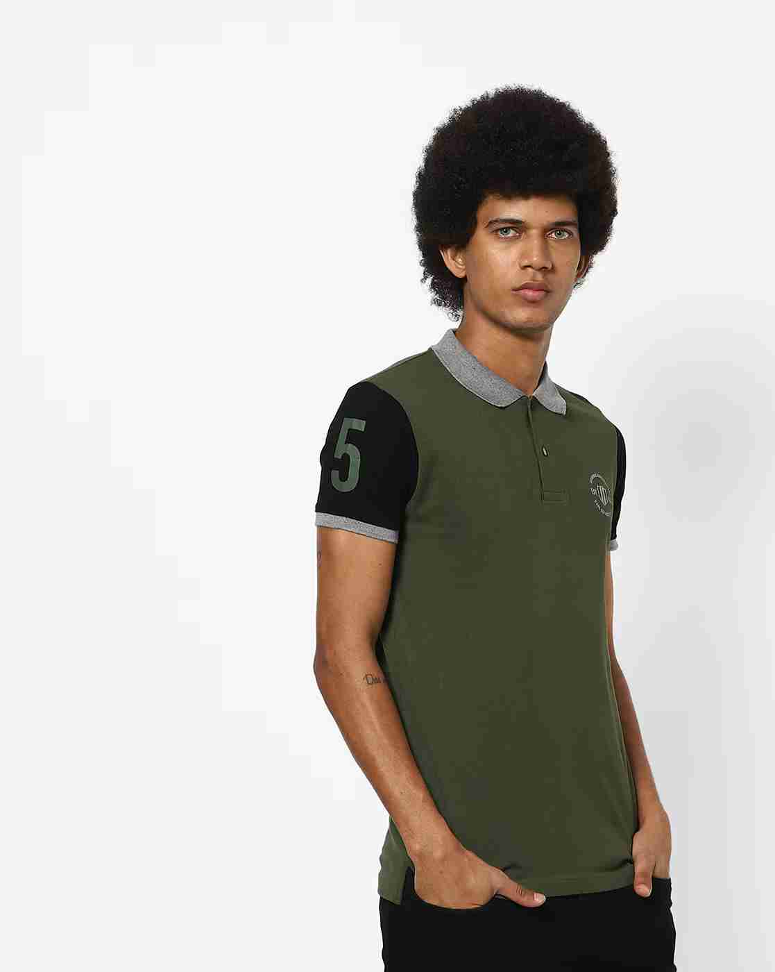 DUKE | Colourblock Slim Fit Polo T-shirt|0