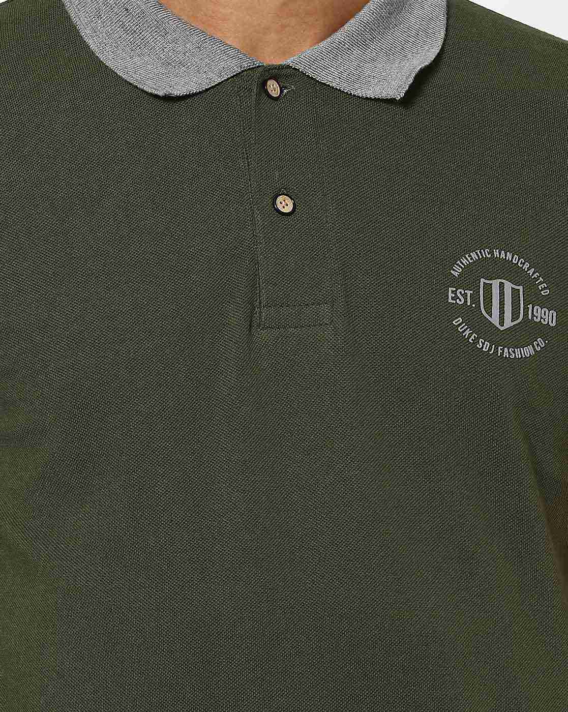 DUKE | Colourblock Slim Fit Polo T-shirt|4
