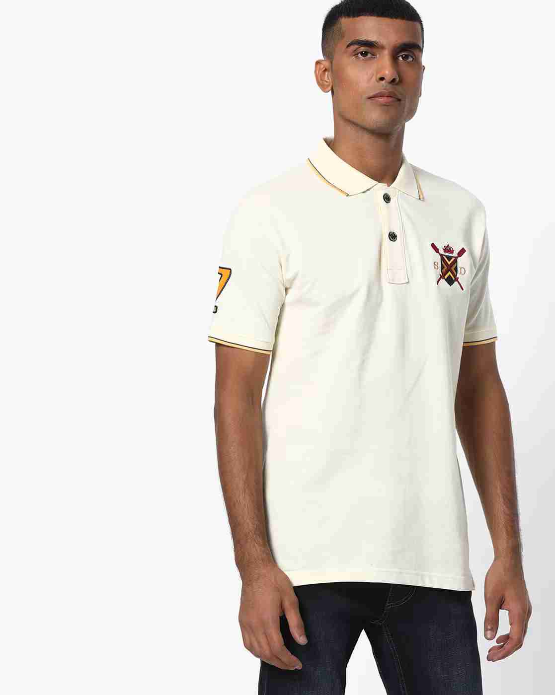 DUKE | Polo T-shirt with Placement Embroidery|0